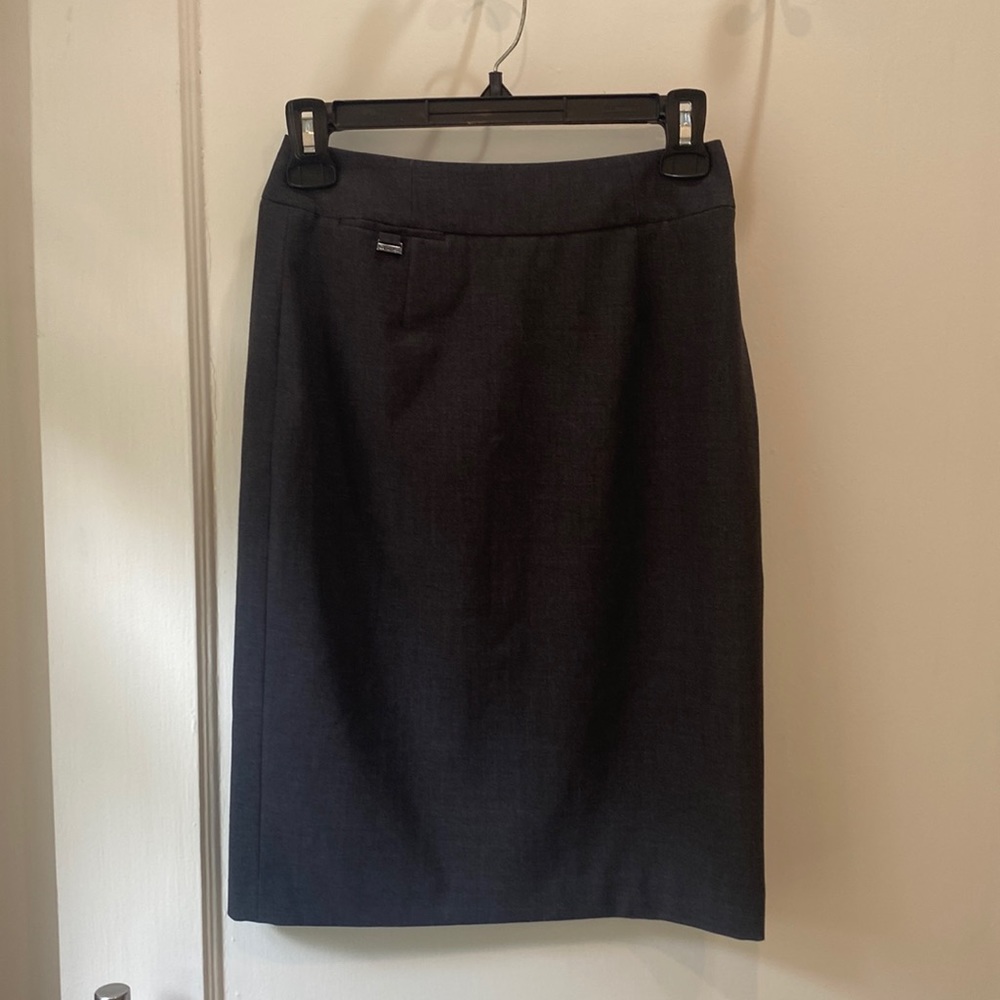 Charcoal Calvin Klein pencil skirt
